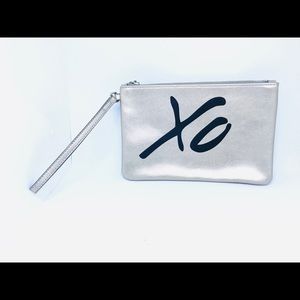 Banana Republic Xo Pouch Gold & Black Wristlet